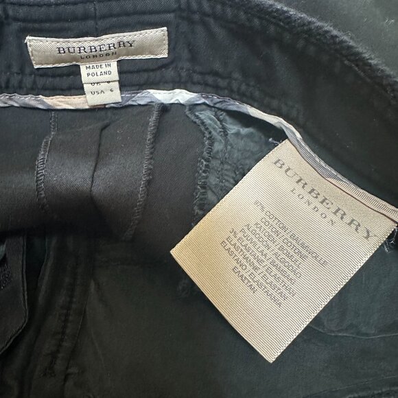 Burberry Pants Black- Size 6 Us - Picture 4 of 8